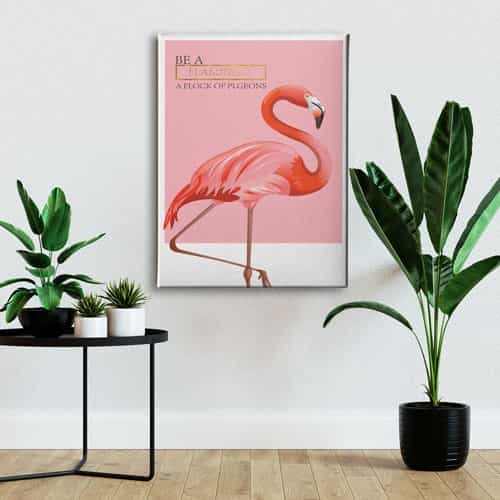 Flamingo Canvas Tablo 