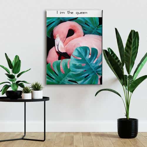 Flamingo Canvas Tablo 