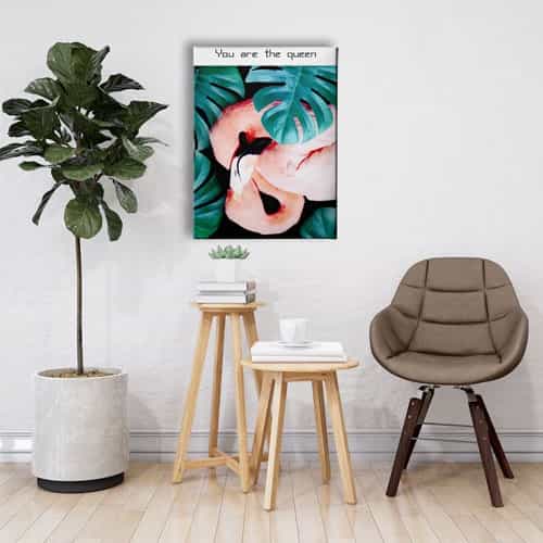 Flamingo Canvas Tablo 