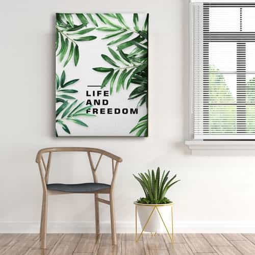 Life And Freedom Canvas Tablo 