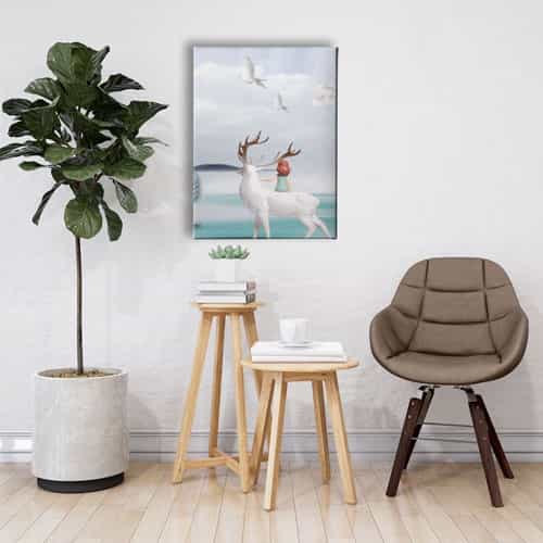 Geyik Canvas Tablo 