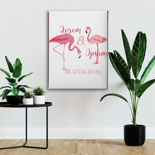 Flamingo Canvas Tablo 