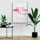 Flamingo Canvas Tablo 