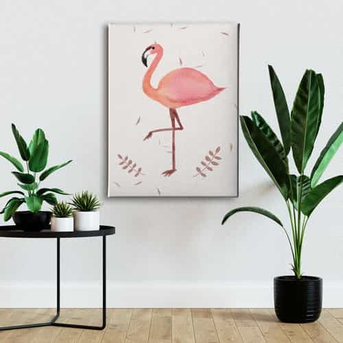 Flamingo Canvas Tablo 