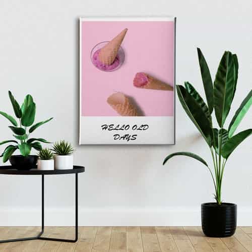 Hello Old Days Canvas Tablo 