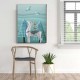 Geyikli Canvas Tablo 