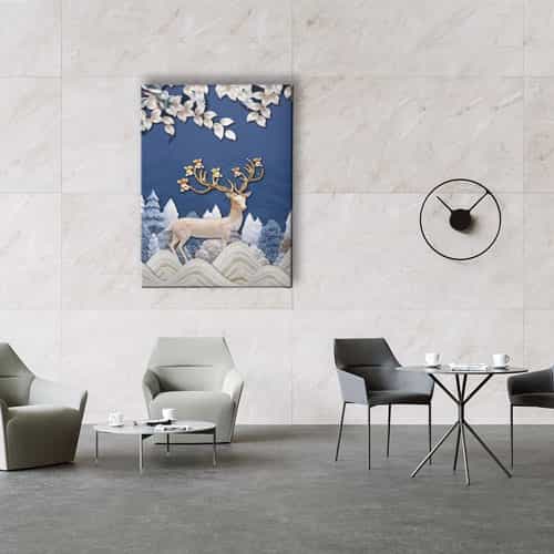 Geyikli Canvas Tablo 