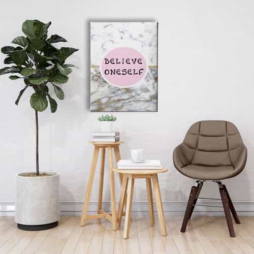 Believe Oneself Canvas Tablo 