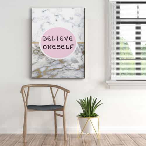 Believe Oneself Canvas Tablo 