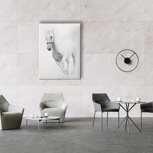 Beyaz At Canvas Tablo 