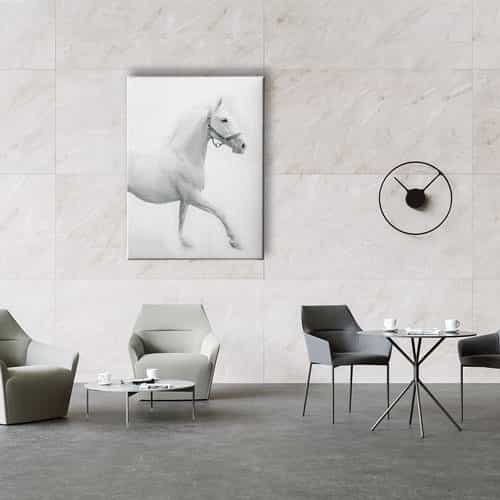 Beyaz At Canvas Tablo 