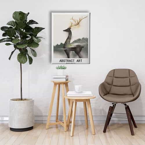 Geyik Canvas Tablo 