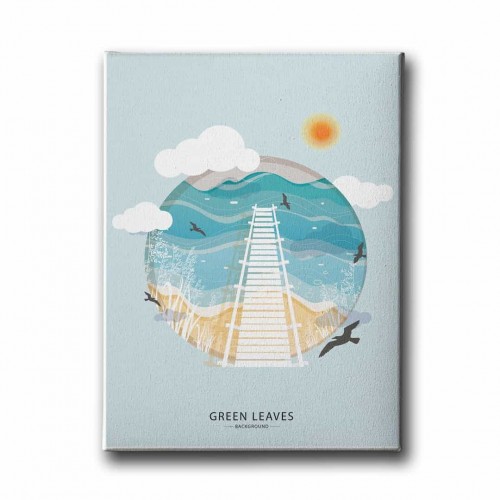 Green Leaves Canvas Tablo Green Leaves Canvas Tablo