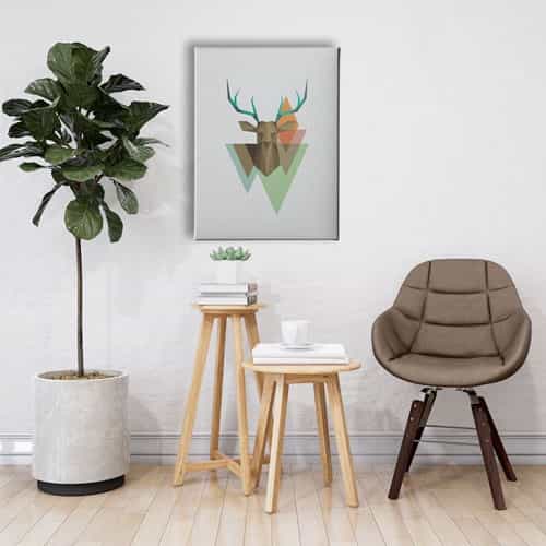 Geyik Canvas Tablo 