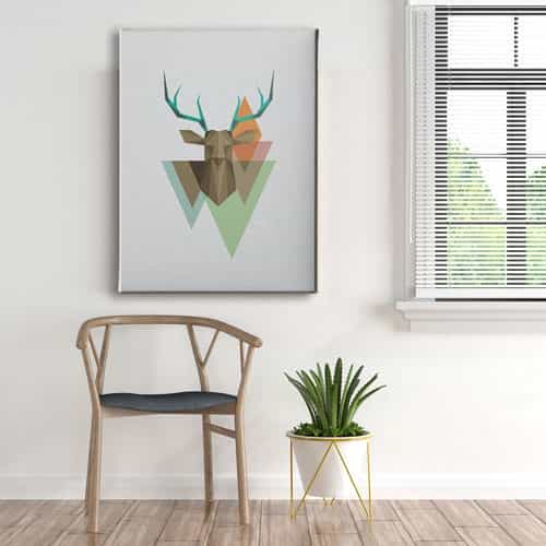Geyik Canvas Tablo 
