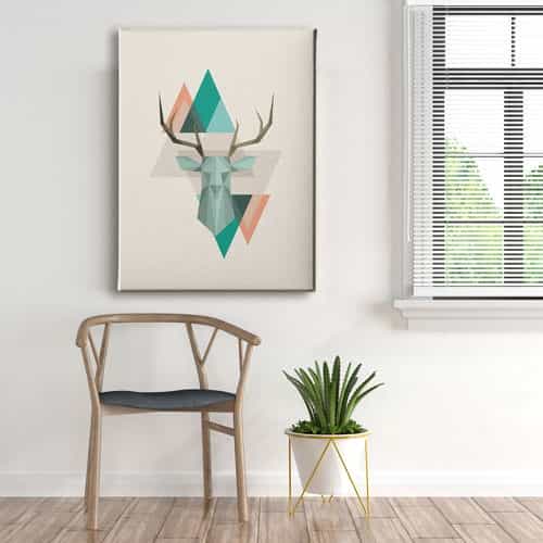 Geyik Canvas Tablo 
