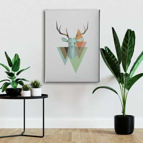 Geyik Canvas Tablo 