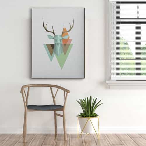 Geyik Canvas Tablo 