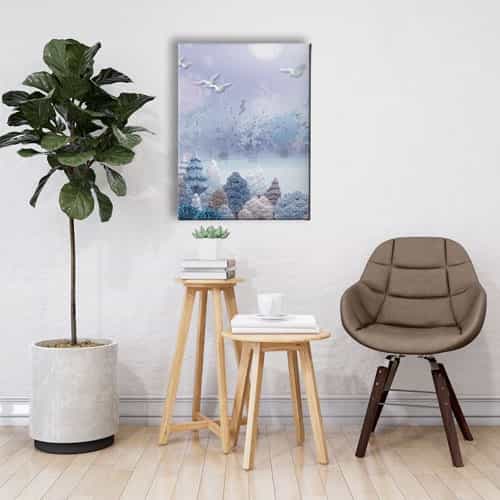 Geyikli Canvas Tablo 
