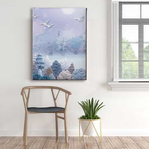 Geyikli Canvas Tablo 