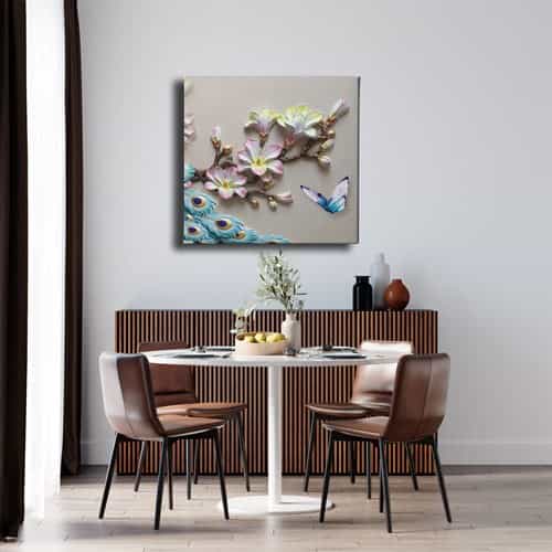Çiçek Canvas Tablo 