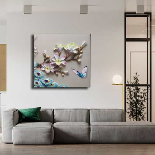 Çiçek Canvas Tablo 