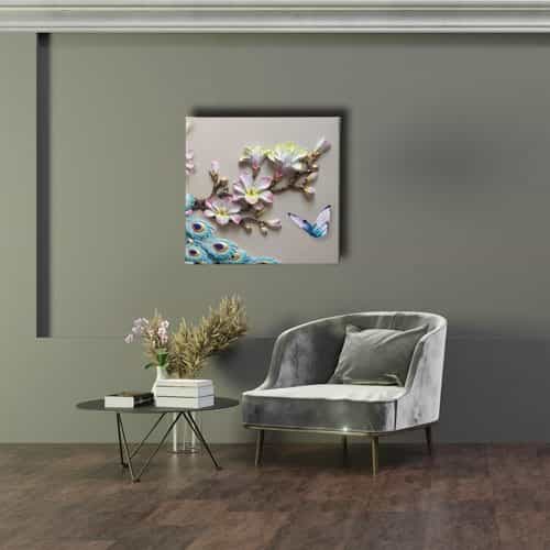 Çiçek Canvas Tablo 