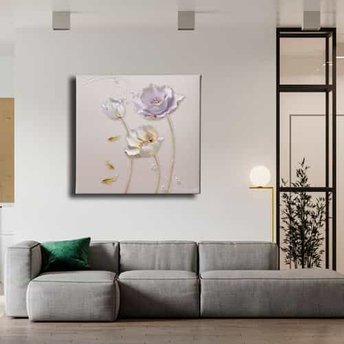 Çiçek Canvas Tablo 