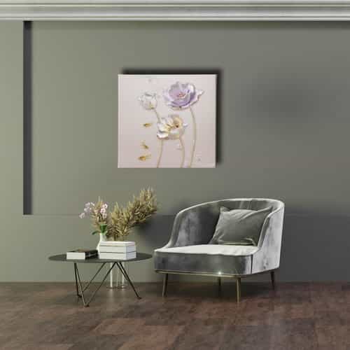 Çiçek Canvas Tablo 