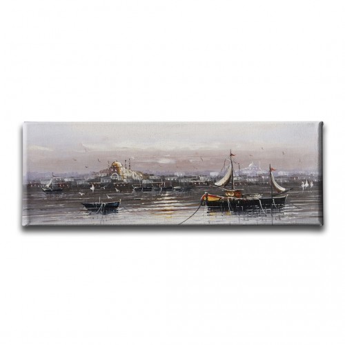 İstanbul Manzara Panoramik Kanvas Tablo