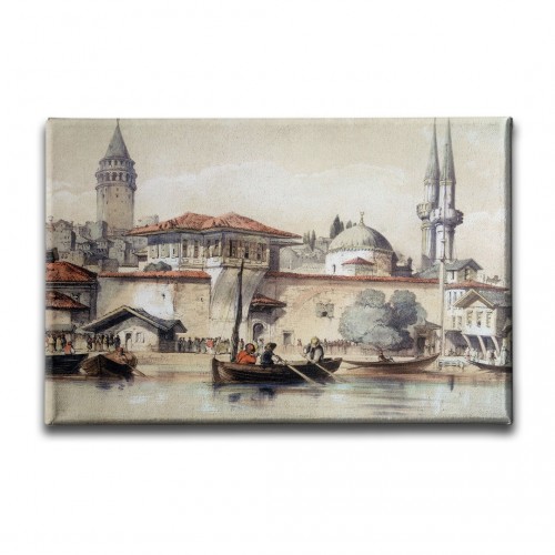 Eski İstanbul Yağlı Boya Kanvas Tablo