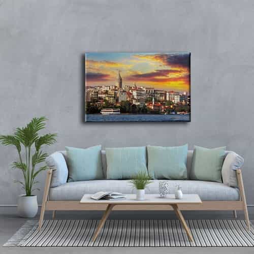 Galata Kulesi Canvas Tablo