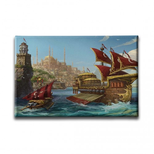 Eski İstanbul Canvas Tablo 